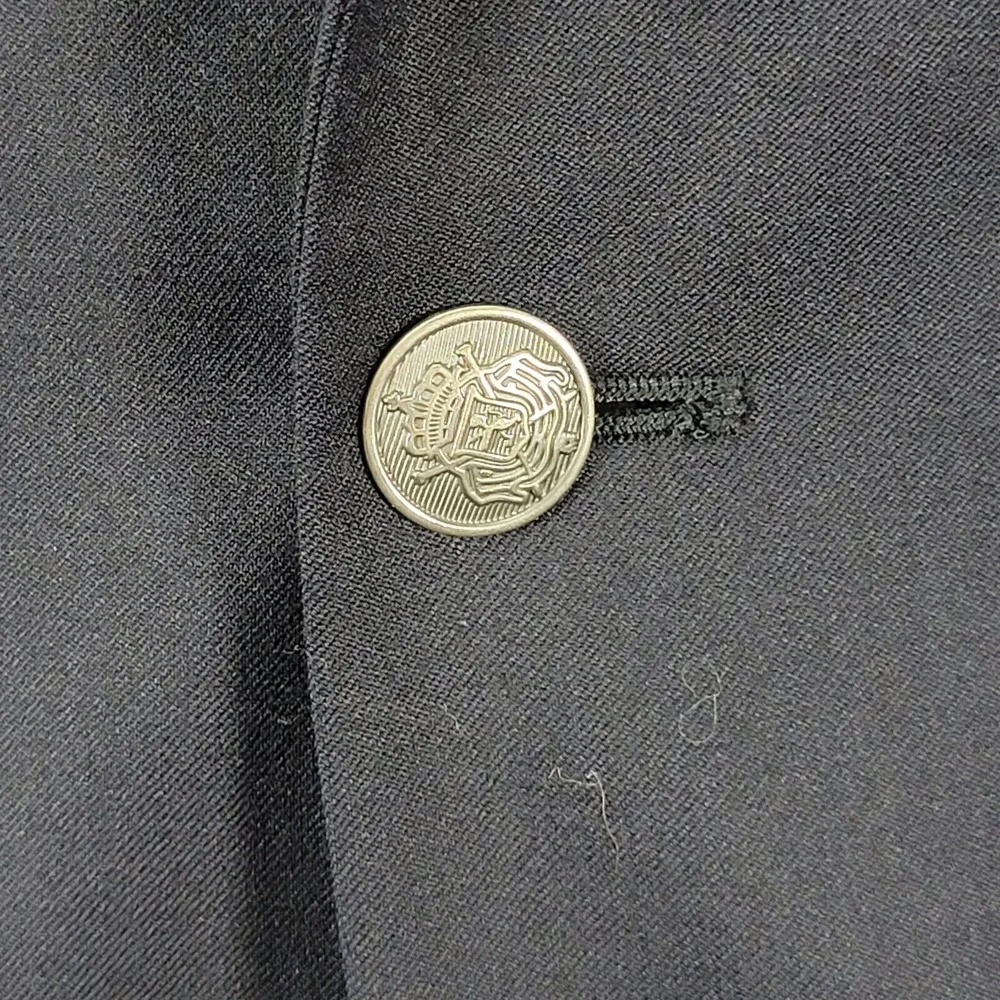 Michael Kors‎ Men's Sport Coat Blazer Two Button Deep Navy Twill Wool Poly 38S